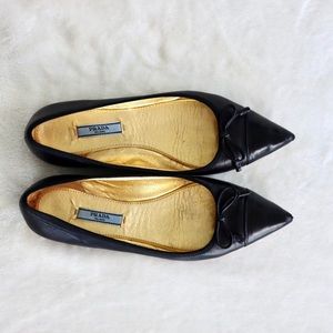 Prada pointed toe ballet flats 7.5